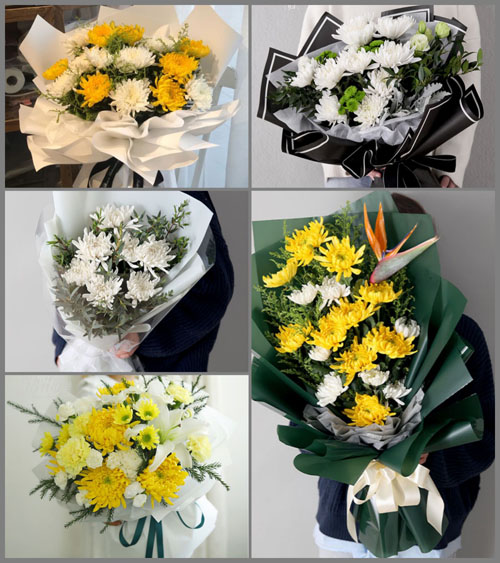 吉林白城市通榆县团结乡白事花束代送